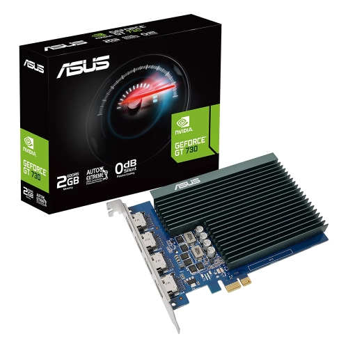 [ASUS 華碩]《GT730-4H-SL-2GD5》(927MHz/2G DDR5/14.8cm/靜音版/註四年) 4輸出 HDMI