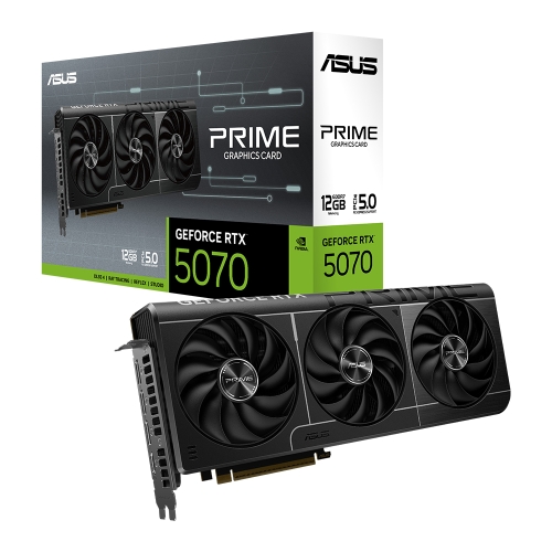 [ASUS 華碩]《PRIME-RTX5070-12G》2512MHz/31cm/三風扇/註五年 -缺 免費升級PRIME-RTX5070-O12G