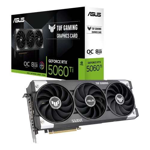[ASUS華碩]《TUF-RTX5060TI-O8G-GAMING》2692MHz/30cm/三風扇/註冊五年保