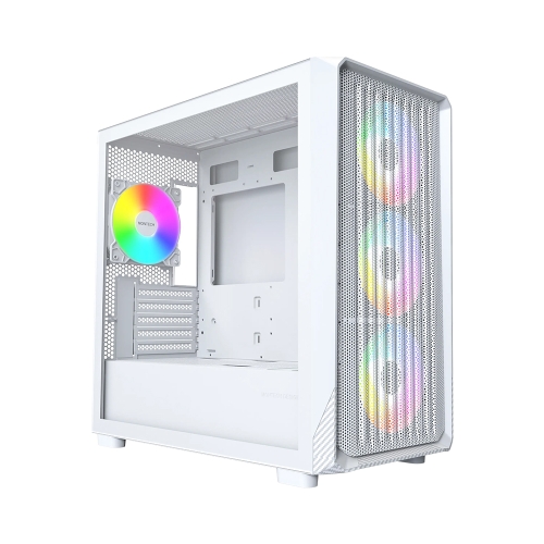 [MONTECH 君主]《X5M 白》M-ATX/顯卡40.5cm/塔扇16.5