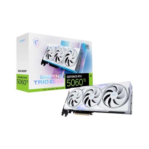 [MSI 微星]《RTX5060TI-8G-GAMING-TRIO-OC WHITE》白/2662MHz/30cm/三風扇/註五年