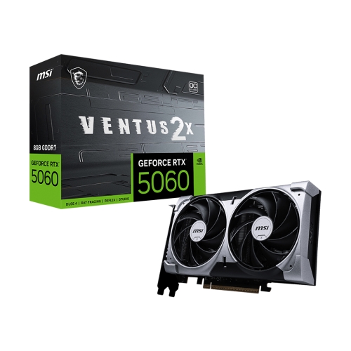 [MSI 微星]《RTX5060-8G-VENTUS-2X-OC》2535MHz/20cm/雙風扇/註冊四年