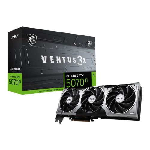 [MSI 微星]《RTX5070TI-16G-VENTUS-3X-OC》2497MHz/31cm/三風扇/註四年