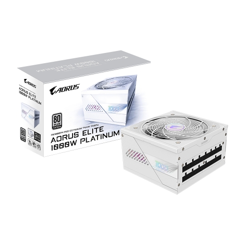 [GIGABYTE 技嘉]《AORUS ELITE P1000W ICE 白》雙8/白金/全模組/ATX3.0(PCIe 5.0)/全日系/10年