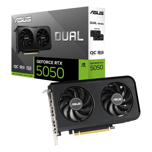 [ASUS 華碩]《DUAL RTX5050 O8G》2677MHz/雙風扇/長20cm/註四年保