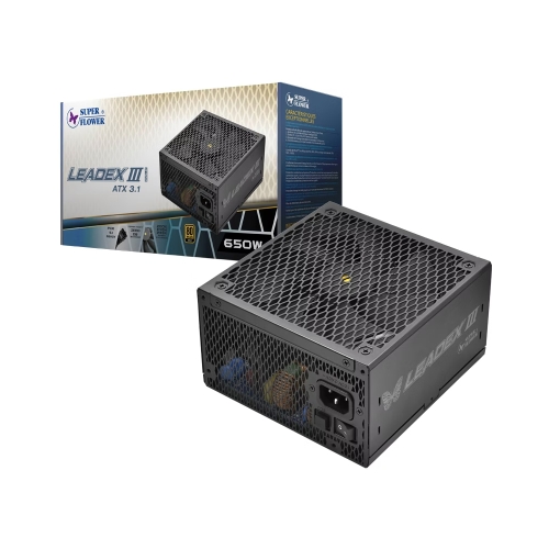 [SuperFlower振華]《LADEX III 金牌ATX 3.1 650W》雙8/金牌/全模/ATX3.1(PCIe 5.1)/主日系/智慧停轉/10年保(SF-650F14GE)