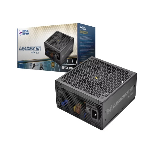 [SuperFlower振華]《LADEX III 金牌ATX 3.1 850W》雙8/金牌/全模/ATX3.1(PCIe 5.1)/主日系/智慧停轉/10年保(SF-850F14GE)