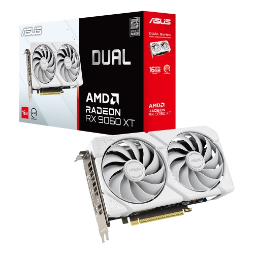 [ASUS 華碩]《DUAL-RX9060XT-16G》3250MHz/雙風扇/20.2cm/註冊四年保