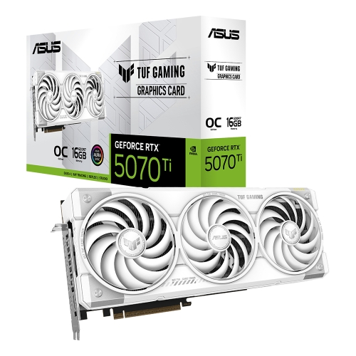 [ASUS 華碩]《TUF-RTX5070TI-O16G-WHITE-GAMING》2610MHz/33cm/三風扇/註五年