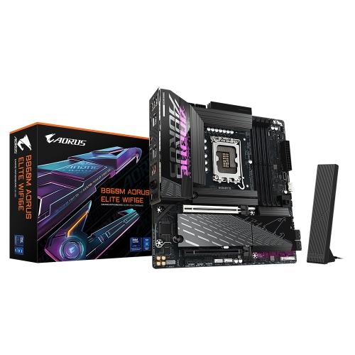 [GIGABYTE 技嘉]《B860M-AORUS-ELITE-WIFI6E》M-ATX/Realtek2.5G+無線/註五年