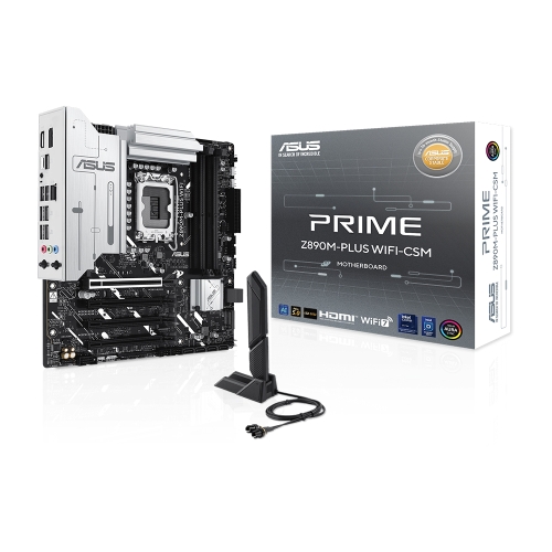 [ASUS 華碩]《PRIME Z890M-PLUS WIFI-CSM》M-ATX/Realtek2.5Gb+Wi-Fi 7/註四年