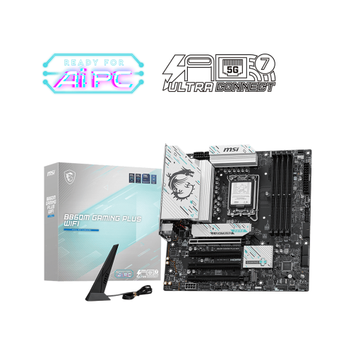 [MSI 微星]《B860M GAMING PLUS WIFI》M-ATX/Intel 5G+Wi-Fi 7/註五年