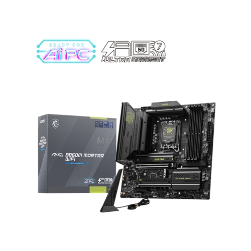 [MSI 微星]《MAG B860M MORTOR WIFI》M-ATX/Intel 5G+Wi-Fi 7/註五年