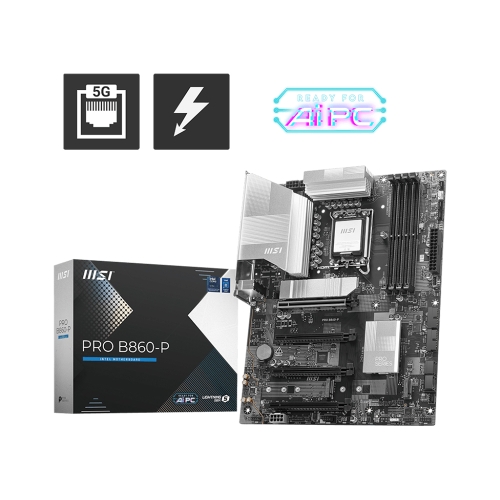 [MSI 微星]《PRO B860-P》ATX/LAN 5G/註冊四年保