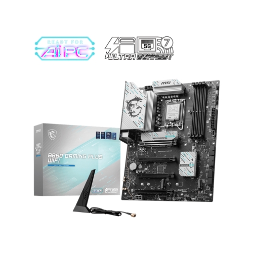 [MSI 微星]《B860 GAMING PLUS WIFI》ATX/Intel 5G+Wi-Fi 7/註五年