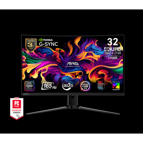 [MSI 微星]《MAG 321CUP QD OLED》4K/165Hz/0.03ms/QD-OLED/Type-C/HDMI*2/DP*1/三年保