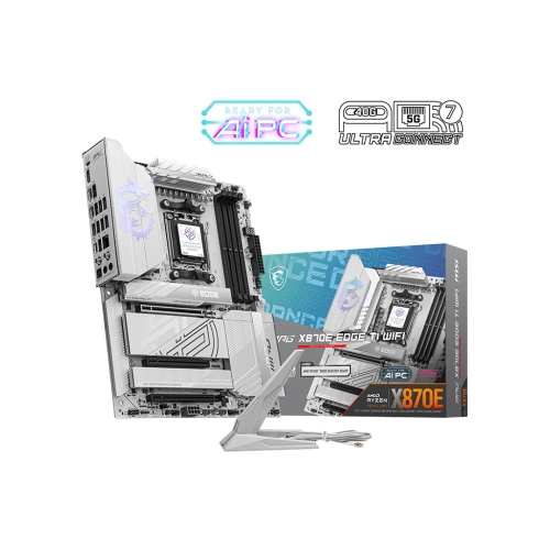 [MSI 微星]《MPG-X870E-EDGE TI WIFI》ATX/銀白/Realtek 5G+Wi-Fi 7/註五年