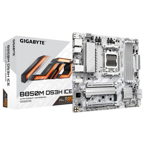 [GIGABYTE 技嘉]《B850M-DS3H-ICE》雪白/M-ATX/Realtek2.5G/註四年
