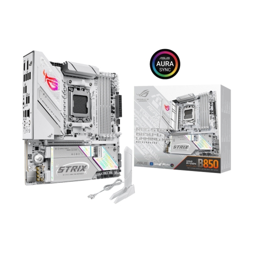 [ASUS華碩]《STRIX-B850-G-GAMING-WIFI》雪白/mATX/Intel 2.5Gb/Wi-Fi 7+BT 5.4/註冊五年保  送贈品 送完為止