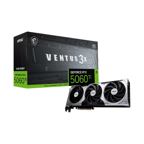 [MSI 微星]《RTX5060TI-16G-VENTUS-3X-OC》2617MHz/31cm/三風扇/註五年