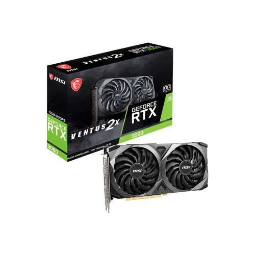 [MSI 微星]《RTX3060-VENTUS-2X-12G-OC》1807MHz/雙風扇/長23.5cm/三年保   9-18可以出貨