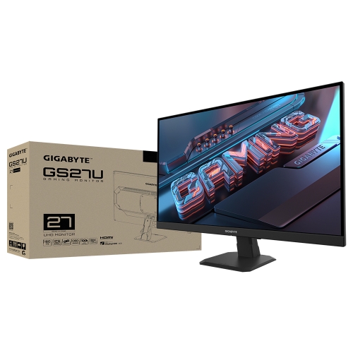 [GIGABYTE 技嘉]《GS27U》27型 4K 平面電競螢幕(27型/UHD/4K/160Hz/1ms/IPS/HDR400)
