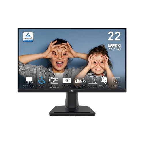 [MSI 微星]《PRO-MP225V》HDMI/D-Sub/VA/1ms/100Hz/TÜV護眼認證/防閃爍/低藍光/無喇叭/三年保