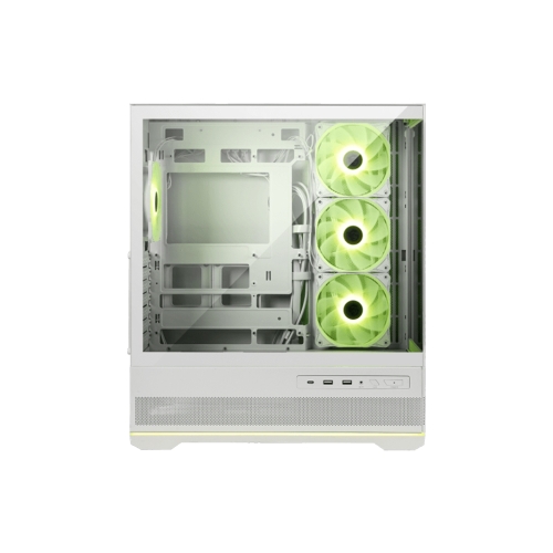 [MSI 微星]《MAG-PANO-110R-PZ 白》ATX/顯卡長40/U高16/全景玻璃透側/支援背插板