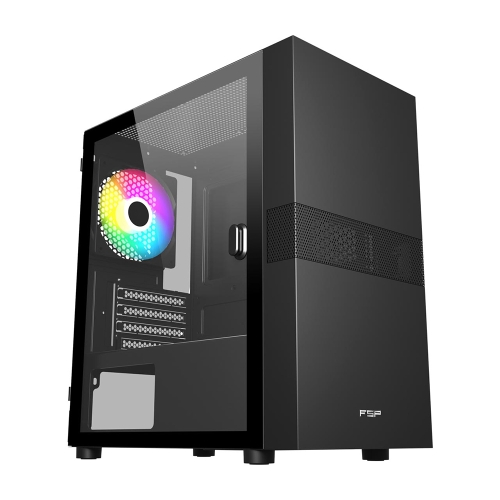 [FSP全漢]《S133B 黑》M-ATX/顯卡30cm/CPU高16.5CM/預裝ARGB風扇x1