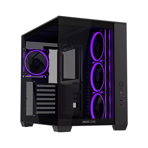 [ASUS華碩]《A32 PLUS 黑》ATX/顯卡長42/CPU高16.5/全景玻璃透側/分艙設計