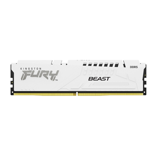 [Kingston 金士頓]《FURY Beast 16G*2 DDR5 6400 白》CL32 (KF564C32BWEK2-32)
