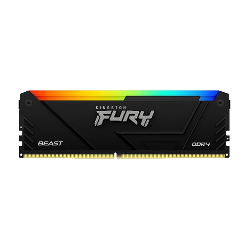 [Kingston 金士頓]《FURY Beast RGB 16G*2 DDR4 3200》(KF432C16BB2AK2/32)