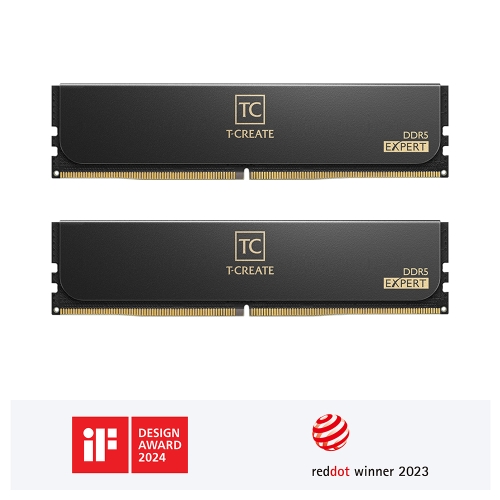 [TEAM 十銓]《T-CREATE EXPERT 16G*2 DDR5 6000》黑 CL38