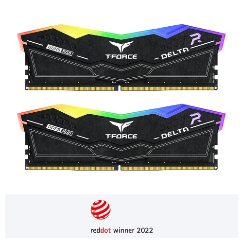 [TEAM 十銓]《T-Force Delta RGB 32G*2 DDR5 6000》黑 CL38