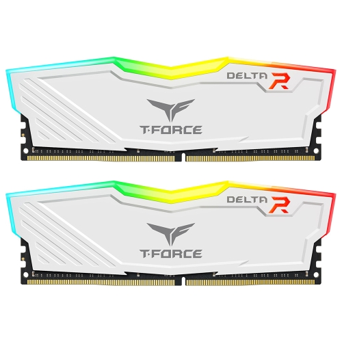 [TEAM 十銓]《T-Force Delta RGB 16G*2 DDR4 3200》白