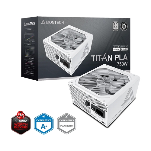 [MONTECH 君主]《TITAN PLA 750W 白色》雙8/白金/全模/ATX3.1(PCIe 5.1)/智慧停轉/10年