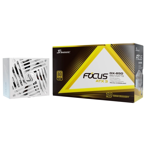 [SeaSonic海韻]《ATX3 FOCUS GX-850W 白》雙8/金牌/全模組/ATX3.1(PCIe 5.1)10年保