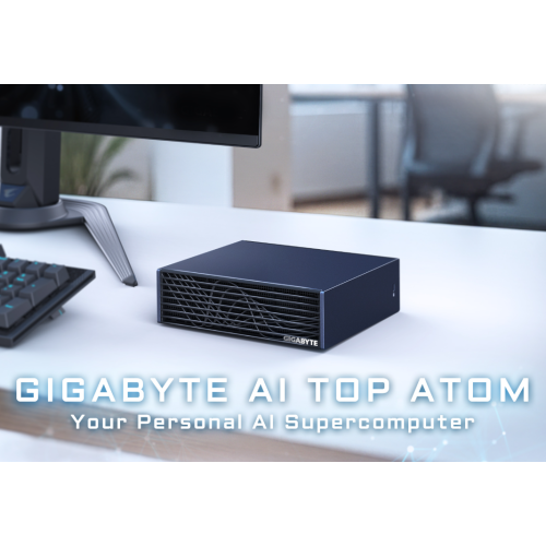 [技嘉]《AI TOP ATOM 商用工作站》NVIDIA GB10 Grace Blackwell/20 core Arm, 10 Cortex-X925+10 Cortex-A725 Arm/128G D5/4TB SSD/DGX OS/1年保固