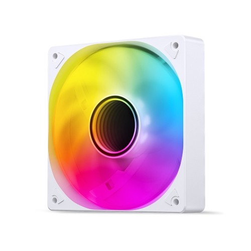 [Jonsbo 喬思伯]《SL120 ARGB 無限鏡 白》PWM/ARGB燈效/魔幻無限鏡面/1500 RPM