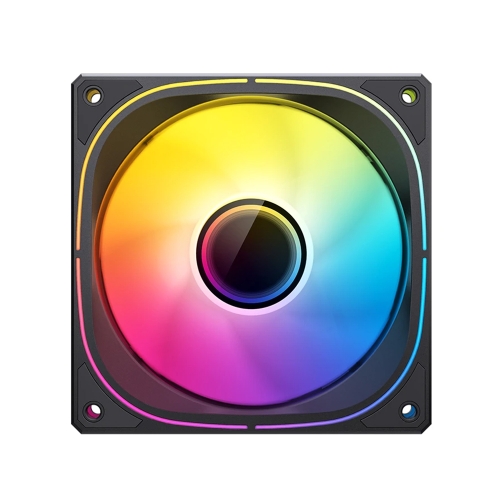 [Jonsbo 喬思伯]《FR505BR 反向 黑 120mm靜音》PWM/ARGB燈效/魔幻無限鏡面(正面+側面)/1800 RPM/3年保