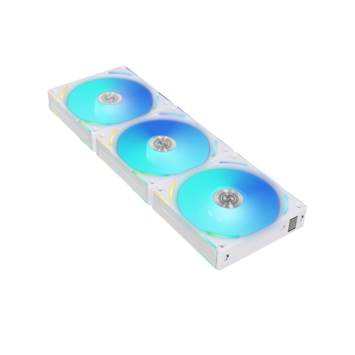 [Lian Li 聯力]《UNI FAN AL120 V2 積木風扇 (三入) 白》ARGB/無線卡扣拼接/內附控制器/2000 RPM
