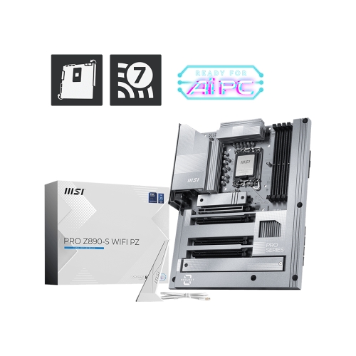 [MSI 微星]《PRO Z890-S WIFI PZ》銀色/ATX/LAN 2.5Gb+Wi-Fi 7