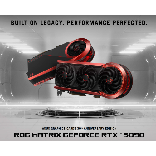 [ASUS 華碩]《ROG-MATRIX-RTX5090-P32G-30TH》ROG 30周年紀念版/2760MHz/37cm【套裝組合價】僅有一組(已售出 )